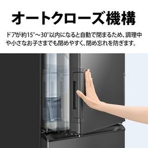 SHARP シャープ 冷蔵庫 455L どっちもドア 5ドア 幅60cm プラズマクラスター シャキット野菜室 節電25モード SJXW46R グレー系