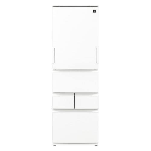 SHARP シャープ 冷蔵庫 408L 5ドア 幅60cm どっちもドア プラズマクラスター シャキット野菜室 節電25モード SJ-XW41R ホワイト系