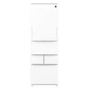 SHARP シャープ 冷蔵庫 408L 5ドア 幅60cm どっちもドア プラズマクラスター シャキット野菜室 節電25モード SJ-XW41R ホワイト系