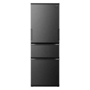 SHARP シャープ 冷蔵庫 374L どっちもドア 3ドア 幅60cm プラズマクラスター シャキット野菜室 冷凍室3段ケース SJPW37R グレー系