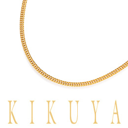 [KIKUYA] 純金喜平ネックレス6面カットダブル