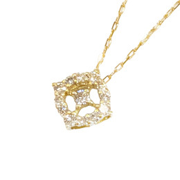 [KIKUYA] K18ダイヤデザインペンダントネックレス(計0.1ct)