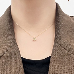 [KIKUYA] K18ダイヤデザインペンダントネックレス(計0.1ct)