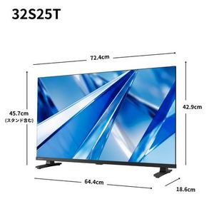 REGZA 32S25T 32V型 ハイビジョン液晶テレビ 地デジビューティ 2チューナーウラ搭載 クリア音声 地上デジ・BS・110度CSチューナー内蔵