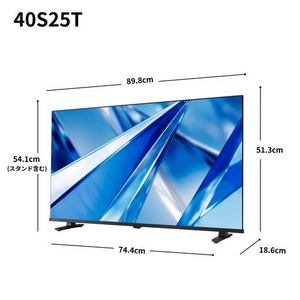 REGZA 40S25T 40V型 ハイビジョン液晶テレビ 地デジビューティ 2チューナーウラ搭載 クリア音声 地上デジ・BS・110度CSチューナー内蔵