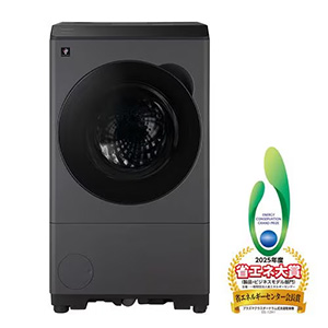 【無料長期保証1+3年付き】シャープ ドラム式洗濯機 左開き 洗濯12.0kg 乾燥6.0kg 幅64cm 自動お掃除 自動投入 ES12X1 グレー系 ★在庫一掃品★