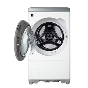 【無料長期保証1+3年付き】シャープ ドラム式洗濯機 左開き 洗濯12.0kg 乾燥6.0kg 幅64cm 自動お掃除 自動投入 ES12X1 ホワイト系 ★在庫一掃品★