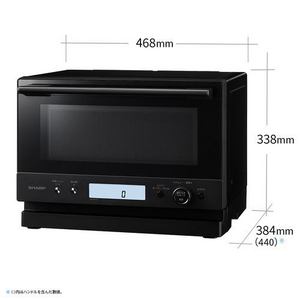 シャープ REWF237 オーブンレンジ 角皿スチームモデル らくチン!センサー搭載 23L ブラック 2026年モデル(宅配商品)