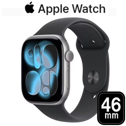 [Apple] アップル Apple Watch Series 11 GPSモデル 46mm MEV44J/A [スペースグレイ・ブラックスポーツバンド M/L]☆