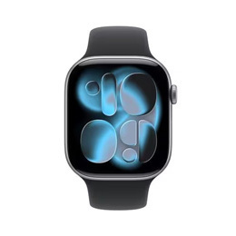 [Apple] アップル Apple Watch Series 11 GPSモデル 46mm MEV44J/A [スペースグレイ・ブラックスポーツバンド M/L]☆
