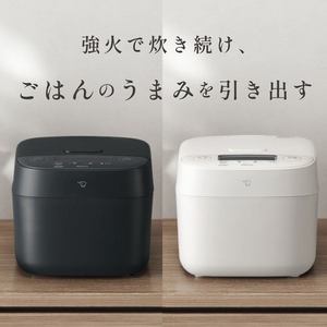 象印マホービン NV-KA10-WA IH炊飯ジャー 豪熱沸とうIH 白米炊き分け3コース 黒まる厚釜 5.5合炊き ホワイト 2026年モデル