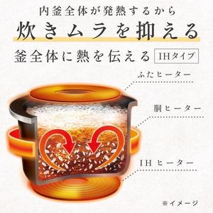 象印マホービン NV-KA10-WA IH炊飯ジャー 豪熱沸とうIH 白米炊き分け3コース 黒まる厚釜 5.5合炊き ホワイト 2026年モデル