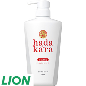 14[ライオン] hadakara液体ボディソープフローラル本体（500ml×1本）