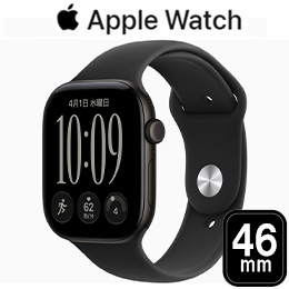 [Apple] アップル Apple Watch Series 12 GPSモデル 46mm MJEK4X/A [ブラック・ブラックスポーツバンド S/M]【9月18日発売最新モデル】☆