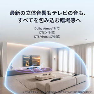 REGZA RA-B200 サウンドシステム 大口径レーストラック型サブウーファー内蔵 ハイレゾ対応ツイーター搭載 Dolby Atmos・DTS:X対応