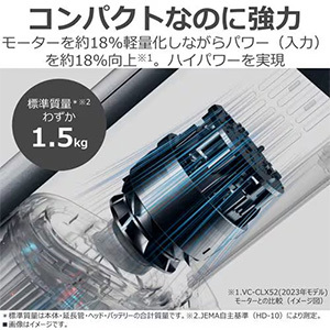 東芝 VC-SL55(L) コードレスクリーナー サイクロン式 なめらかパワフルヘッド ゴミ残しまセンサー搭載 スノーブルー