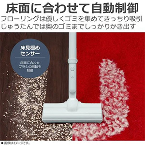 東芝 VC-CL15(L) コードレスクリーナー フィルターレスサイクロン式 からみレス自走ヘッド 床見極めセンサー搭載 アイスブルー