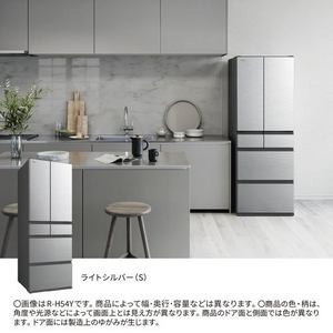 日立 冷蔵庫 540L 観音開き 6ドア 幅65cm まんなか3段大容量冷凍