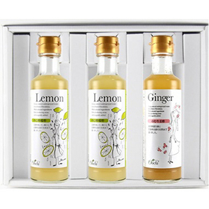 ★「Oochi」 のむ酢3本セット(檸檬酢 200ml×2本・生姜酢 200ml×1本)