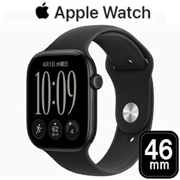 [Apple] アップル Apple Watch Series 12 GPSモデル 46mm MJEL4X/A [ブラック・ブラックスポーツバンド M/L] 【9月18日発売最新モデル】 ☆
